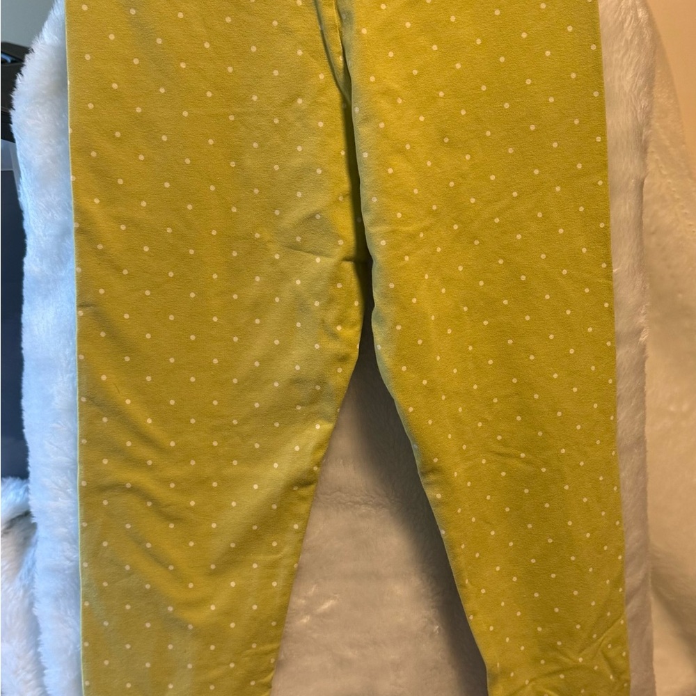 Matilda Jane Green Polka Dot and ruffle cuffed Bottoms